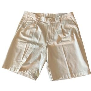 Callaway Men's Tan Golf Chino Khaki Shorts Flat 4-Pocket Size‎ 36
